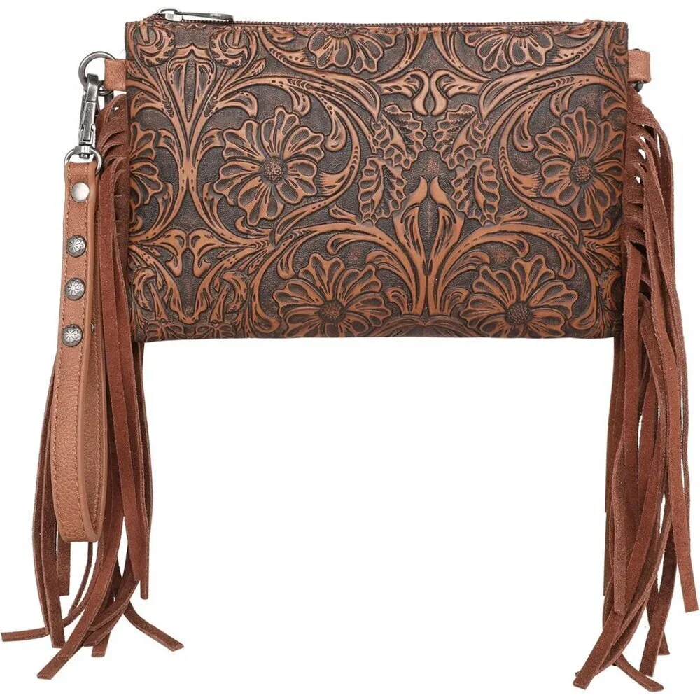Western Leather Crossbody Bag Wallet Clutch for Women Compact & Functional